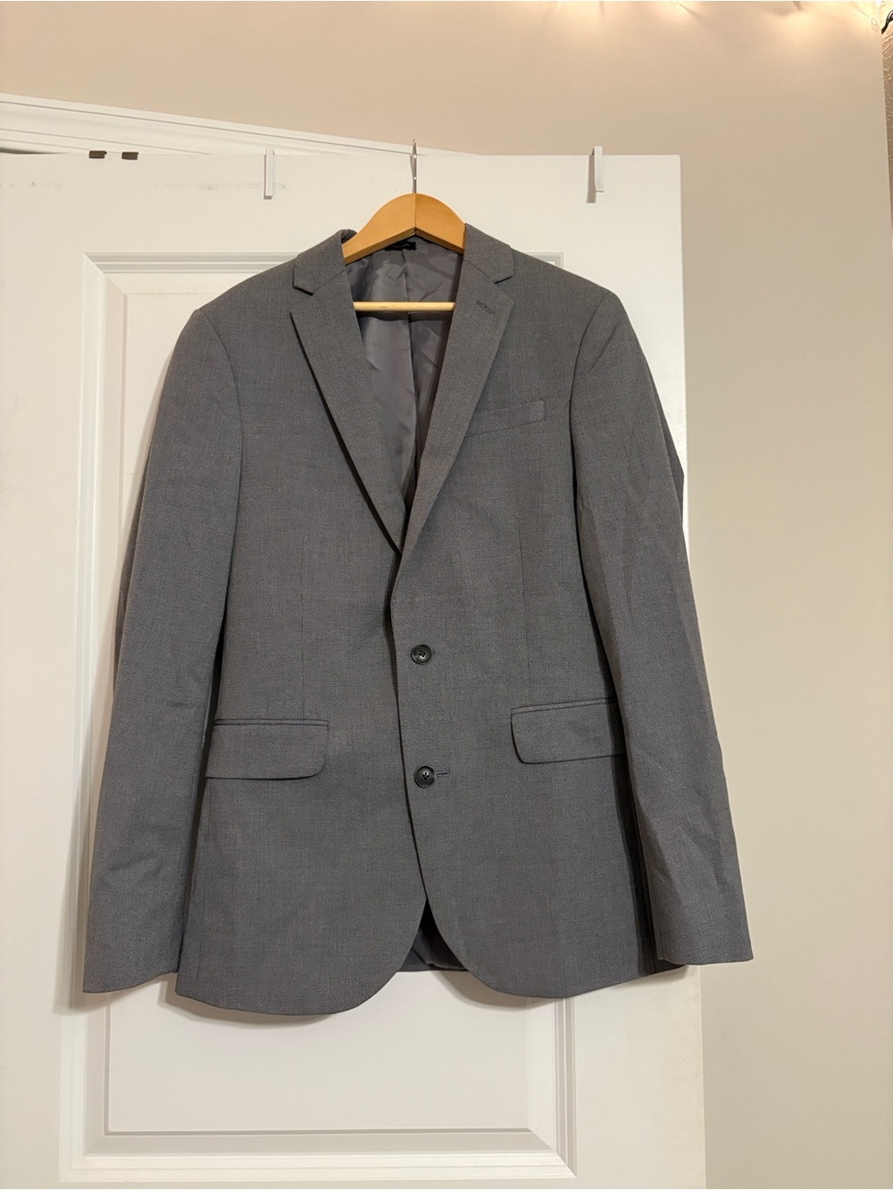 jf j.ferrar Slim Fit Gray Two-Button Sport Coat